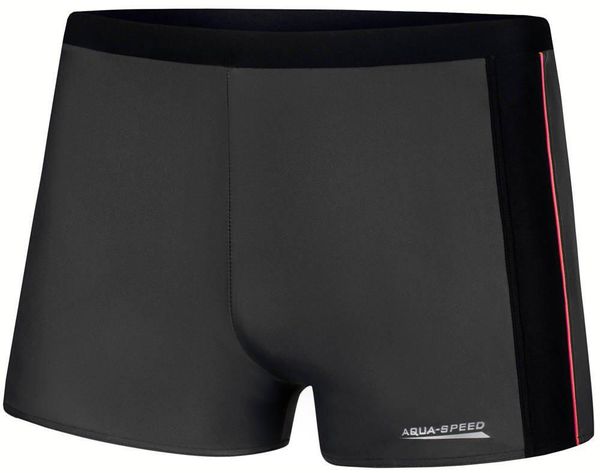 Bokserki pływackie męskie Aqua Speed Jason. Czarne kąpielówki męskie Aqua-Speed, m, bez wzorów, z dzianiny, do pływania. Za 60.00 zł.