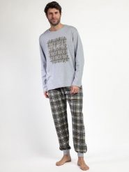 Admas Piżama "Never Give Up" w kolorze szarym rozmiar: S. Szare piżamy męskie admas, s, bez wzorów, bez ramiączek. Za 165.99 zł.