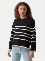 Vero Moda Sweter Saba 10278319 Czarny Regular Fit. Czarne swetry klasyczne damskie Vero Moda, l, z wiskozy, bez kołnierzyka. Za 199.99 zł.