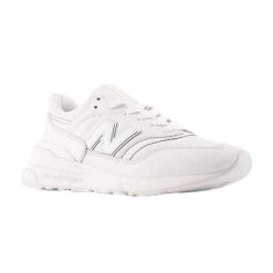 Skórzane Buty Sportowe Unisex Dla Dorosłych 997. Białe buty sportowe na co dzień damskie New Balance, bez wzorów. Za 744.99 zł.