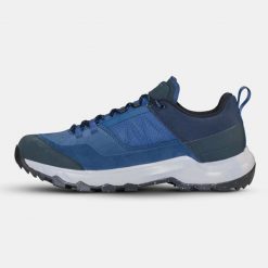 Second Life - Buty turystyczne męskie Quechua MH500 wodoodporne. Niebieskie buty trekkingowe męskie QUECHUA, z kauczuku, bez zapięcia, outdoorowe. Za 231.99 zł.
