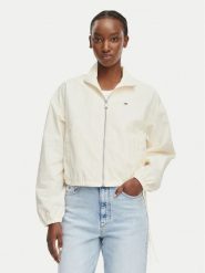 Tommy Jeans Kurtka przejściowa DW0DW22325 Biały Regular Fit. Białe kurtki damskie Tommy Jeans, m, bez wzorów, z jeansu, bez kaptura. Za 569.99 zł.