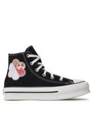 Converse Trampki Chuck Taylor All Star Eva Lift Hi A05166C Czarny. Czarne trampki i tenisówki dziewczęce Converse, bez wzorów, z materiału, bez zapięcia. Za 299.99 zł.