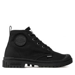 Trapery Palladium. Czarne trapery damskie Palladium, bez obcasa. Za 229.99 zł.