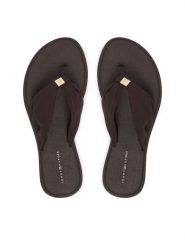 Tommy Hilfiger Japonki Th Scandi Soft Summer Sandal FW0FW09421 Brązowy. Brązowe klapki damskie Tommy Hilfiger, bez wzorów, z materiału, bez obcasa. Za 189.99 zł.