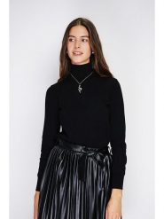 William de Faye Golf w kolorze czarnym rozmiar: 38. Czarne golfy damskie William De Faye, bez wzorów, z kaszmiru, bez ramiączek. Za 166.10 zł.