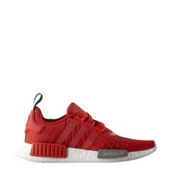 Buty sportowe Adidas Originals NMD R1 Lush Red Spider Maze. Czerwone buty sportowe na co dzień damskie Adidas, bez wzorów, trekkingowe. Za 405.00 zł.