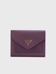 Lucky Bees Portfel "Columbia" w kolorze fioletowym - 12 x 10 x 3 cm rozmiar: onesize. Różowe portfele damskie Lucky Bees, bez wzorów, z materiału. Za 43.99 zł.