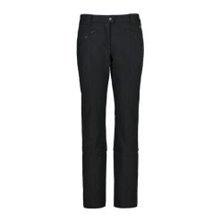 Spodnie Narciarskie Softshell Rozmiar 42 Czarny - 38A1586-U901. Czarne spodnie materiałowe damskie CMP, bez wzorów, z elastanu. Za 452.30 zł.