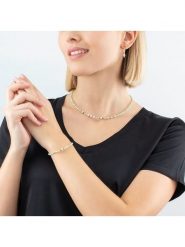 COEUR DE LION Naszyjnik z elementami ozdobnymi - dł. 42 cm rozmiar: onesize. Białe naszyjniki damskie COEUR DE LION, szklane. Za 217.99 zł.