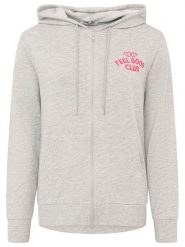Zwillingsherz Bluza "Feel Good Club" w kolorze szarym rozmiar: L/XL. Szare bluzy z kapturem damskie Zwillingsherz, l, z bawełny. Za 175.67 zł.
