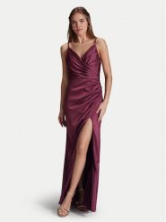 Hey Kyla Sukienka wieczorowa 5AI075HK Bordowy Slim Fit. Czerwone sukienki damskie Hey Kyla, bez wzorów, z syntetyku, wizytowe, bez kołnierzyka, bez ramiączek. Za 759.99 zł.
