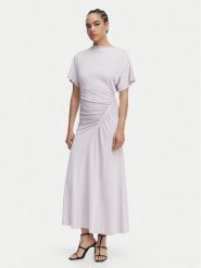 BOSS Sukienka wieczorowa Ecaren 50557298 Fioletowy jasny Slim Fit. Fioletowe sukienki damskie Boss, l, bez wzorów, z wiskozy, wizytowe, bez kołnierzyka, bez ramiączek. Za 1,349.00 zł.