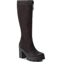 Muszkieterki EVA MINGE - Ingenio 4C 18SM1372485EF 401. Czarne kozaki damskie Eva Minge, z nubiku, bez obcasa, na obcasie. W wyprzedaży za 369.00 zł.