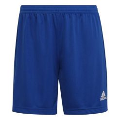 Spodenki damskie Addidas Entrada 22. Niebieskie szorty damskie Adidas, bez wzorów, eleganckie. Za 52.99 zł.