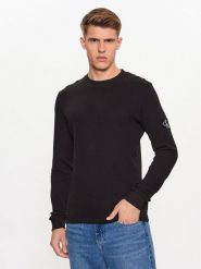 Calvin Klein Jeans Bluza J30J323485 Czarny Regular Fit. Czarne bluzy bez kaptura męskie Calvin Klein Jeans, m, z bawełny. Za 179.99 zł.