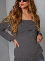 Milan Kiss Sweter w kolorze szarym rozmiar: XL. Szare swetry klasyczne damskie Milan Kiss, xl, ze splotem, bez kołnierzyka. Za 104.99 zł.