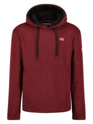 Geographical Norway Bluza polarowa w kolorze bordowym rozmiar: onesize. Czerwone bluzy z kapturem męskie Geographical Norway, z polaru. Za 74.46 zł.
