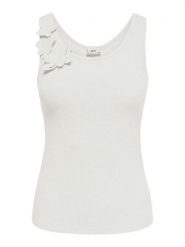 JDY Top "Saba" w kolorze białym rozmiar: XL. Białe topy damskie JDY, xl, bez wzorów, bez kołnierzyka. Za 73.95 zł.