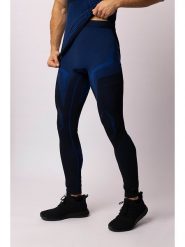 Spaio Legginsy termiczne "Confidence" w kolorze granatowo-czarnym rozmiar: L. Czarne spodnie sportowe męskie Spaio, z materiału. Za 140.53 zł.