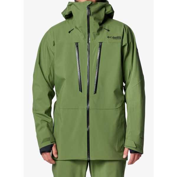 Kurtka narciarska męska Columbia Platinum Peak II 3L Shell. Zielone kurtki męskie Columbia, na zimę, l, bez wzorów, wakacyjne, bez kaptura. Za 1,101.99 zł.