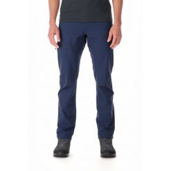 Spodnie softshellowe męskie Rab Men's Incline Pants. Niebieskie spodnie materiałowe męskie RAB, bez wzorów. Za 414.99 zł.