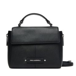 Torebka KARL LAGERFELD. Czarne torebki klasyczne damskie Karl Lagerfeld, bez wzorów, bez dodatków. Za 1,129.00 zł.