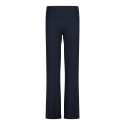 Spodnie damskie CMP Sara. Niebieskie spodnie materiałowe damskie CMP, bez wzorów, z materiału, eleganckie. Za 239.00 zł.