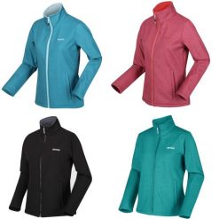 Softshell turystyczny damski Regatta Connie V. Czarne kurtki softshell damskie Regatta, l, bez wzorów, z softshellu, bez kaptura. Za 139.99 zł.