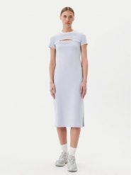 Puma Sukienka codzienna Ess Cut-Out 629769 Błękitny Slim Fit. Niebieskie sukienki damskie Puma, na co dzień, s, bez wzorów, z bawełny, bez kołnierzyka, bez ramiączek, proste. Za 119.99 zł.