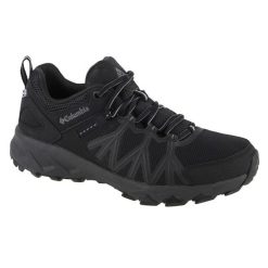 Buty trekkingowe męskie, Columbia Peakfreak II Outdry. Czarne buty trekkingowe męskie Columbia, z materiału, przed kostkę, bez zapięcia, trekkingowe. Za 449.99 zł.