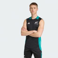 Koszulka bez rękawów All Blacks. Czarne t-shirty sportowe męskie Adidas, s, bez ramiączek. Za 199.00 zł.