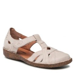 Sandały Josef Seibel. Brązowe sandały damskie Josef Seibel, bez wzorów, bez obcasa, na płaskiej podeszwie. Za 334.99 zł.