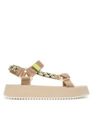 Tommy Jeans Sandały Tjw Eva Rope Sandal EN0EN02970 Beżowy. Brązowe sandały damskie Tommy Jeans, bez wzorów, z jeansu, bez obcasa, na płaskiej podeszwie. Za 289.99 zł.
