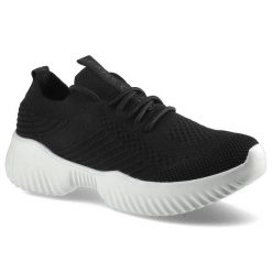 Czarne Sneakersy Cross Jeans Damskie Sportowe Buty. Czarne obuwie treningowe damskie Cross Jeans, na fitness i siłownię. Za 104.90 zł.