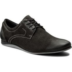 Półbuty LASOCKI FOR MEN MI08-C326-364-02. Czarne półbuty męskie Lasocki For Men, z nubiku, bez zapięcia. Za 179.99 zł.