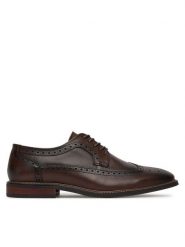 Gino Rossi Półbuty GINO-01 125AM Brązowy. Brązowe buty wizytowe męskie Gino Rossi, ze skóry, bez zapięcia. Za 349.99 zł.