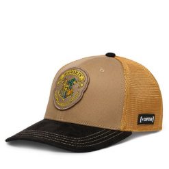 Czapka z daszkiem Capslab. Brązowe czapki z daszkiem damskie CapsLab, bez wzorów. Za 169.99 zł.