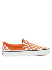 Vans Tenisówki Classic Slip-On VN000D6Y52K1 Pomarańczowy. Brązowe trampki i tenisówki damskie Vans, bez wzorów, z materiału. Za 219.99 zł.