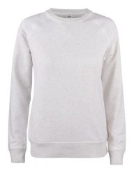 Clique Bluza Premium OC Roundneck damska z bawełny organicznej – nature melange. Szare bluzy bez kaptura damskie CLIQUE, s, z bawełny. Za 232.73 zł.