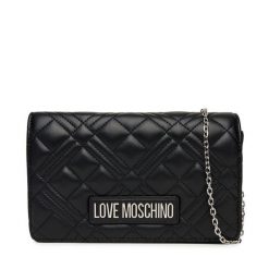 Torebka LOVE MOSCHINO. Czarne torebki klasyczne damskie Love Moschino, bez wzorów, wizytowe, bez kołnierzyka, bez ramiączek. Za 399.99 zł.