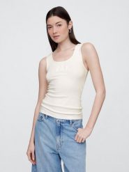 GAP Top w kolorze kremowym rozmiar: XL. Brązowe topy damskie GAP, xl, bez wzorów, bez kołnierzyka. Za 52.67 zł.