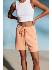 U.S. Polo Assn. Szorty dresowe w kolorze pomarańczowym rozmiar: L. Pomarańczowe szorty damskie U.S. Polo Assn., bez wzorów, z bawełny. Za 113.63 zł.