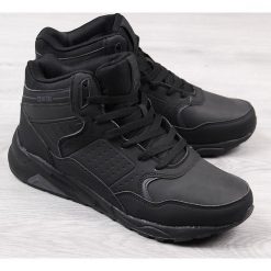 Buty sportowe męskie ocieplane czarne Big Star BB174196. Czarne buty sportowe na co dzień męskie Big Star, bez zapięcia. Za 110.00 zł.