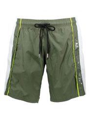 Plein Sport Szorty kąpielowe w kolorze khaki rozmiar: M. Brązowe szorty sportowe męskie Plein Sport, m, z materiału, outdoorowe. Za 89.67 zł.