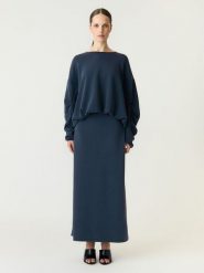 YAS Spódnica w kolorze granatowym rozmiar: XL. Niebieskie spódniczki damskie YAS, xl, bez wzorów, maxi, proste. Za 156.60 zł.