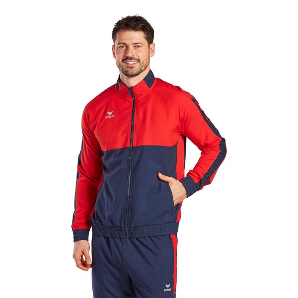Kurtka prezentacyjna Erima Six Wings. Czerwone kurtki męskie Erima, xl, bez wzorów, do piłki ręcznej. Za 245.00 zł.