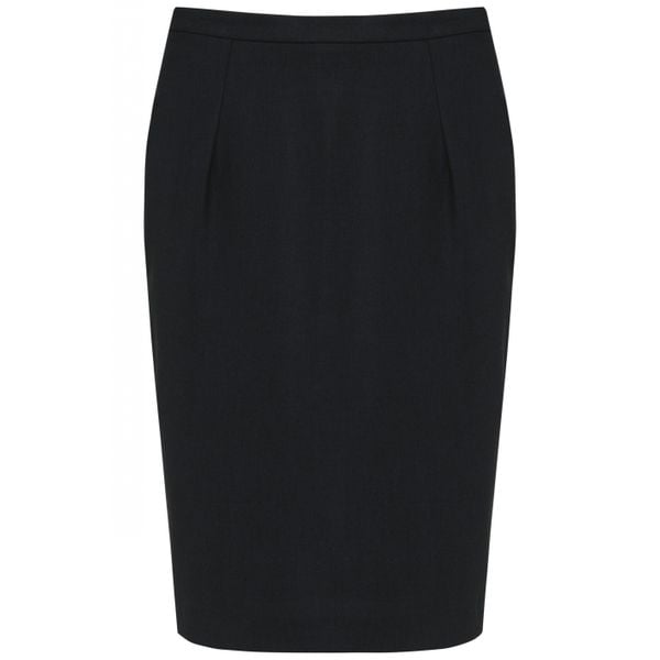 Damska prosta spódnica Kariban Premium. Czarne spódniczki damskie KARIBAN, bez wzorów, eleganckie, proste. Za 277.50 zł.