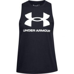 Damski tank top Under Armour Sportstyle Graphic. Białe topy sportowe damskie Under Armour, xs, bez wzorów, z bawełny, bez ramiączek. Za 130.34 zł.