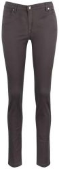 Clique damskie spodnie 5-pocket stretch w twillu – pistol. Szare spodnie materiałowe damskie CLIQUE, bez wzorów, z bawełny, klasyczne. Za 263.00 zł.